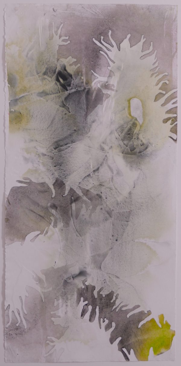 Imprints, Puddles and Traces - grey and yellow